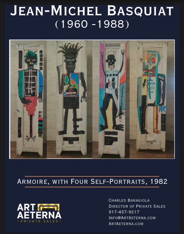 JEAN-MICHEL_BASQUIAT - Armoire, with Four Self-Portraits, 1982