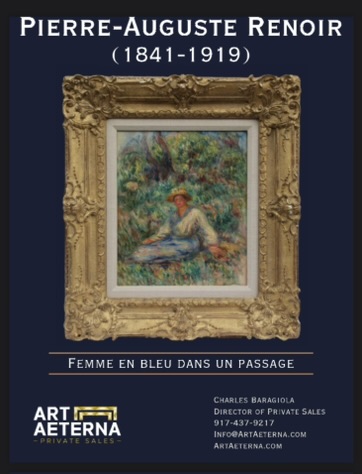 Pierre-Auguste Renoir - Femme En Bleu Dans Un Passage
